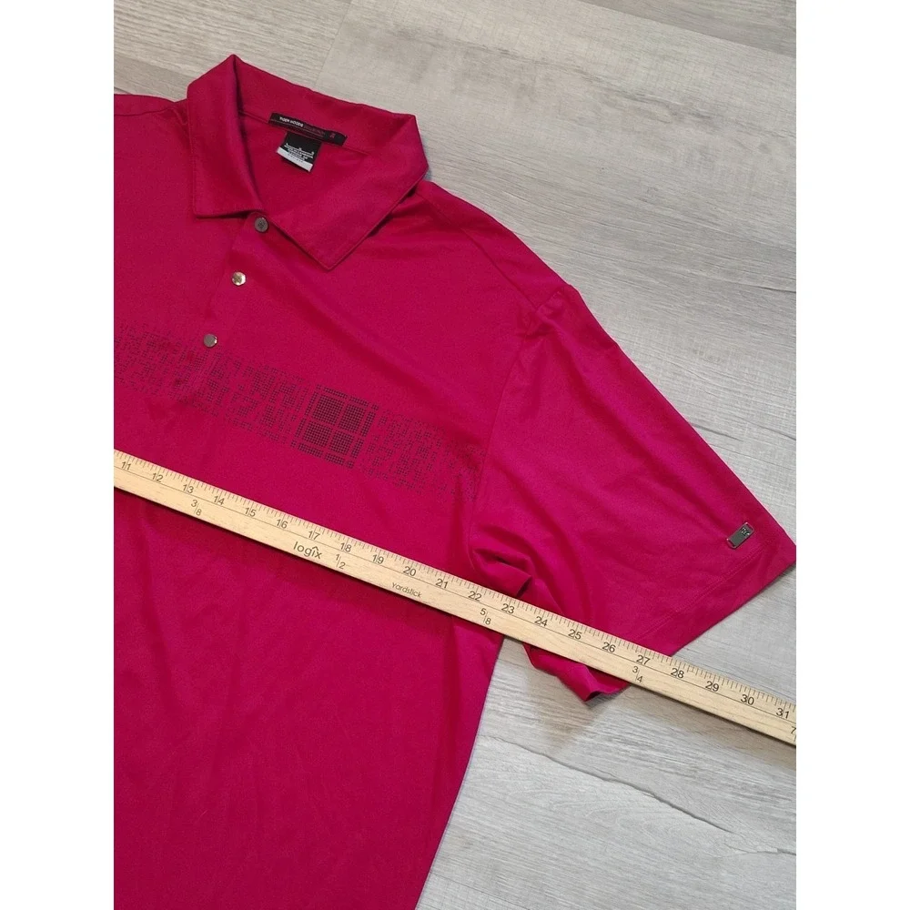 Nike Tiger Woods Collection Golf Polo Shirt Men's Size XL Fit Dry‎ Red